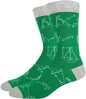 Colorful Mathematical Formula Problem Solving Printed Men's Socks Cotton Socks