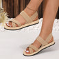 Crisscross Open Toe Flat Sandals
