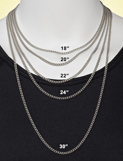 Men's Stainless Steel Lineman Cross Necklace