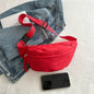 Crossbody bag women's casual bag canvas bag waist bag trendy sports chest bag