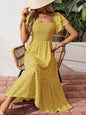 Plus Size Backless Midi Dress – Elegant Pleated Summer Party Dress