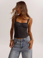 Women’s Polka Dot Underwire Camisole – Party & Date Night Top