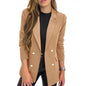 Casual Long Sleeve Lapel Button Autumn Coat
