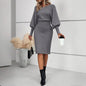 Women’s Lantern Sleeve Bodycon Dress