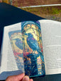 Dark Raven Bookmark – Gothic Bird in Flight Fantasy Art for Dark Fiction Readers, Myth Lovers