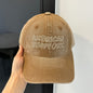 American Retro Washed Denim Peaked Cap — Korean Style Vintage Baseball Hat