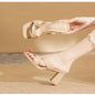 Open-Toe Chunky Heel Sandals – Bold & Trendy Summer Staple