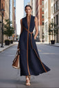 Women’s Patchwork Cardigan & Wide Leg Pants Two Piece Set