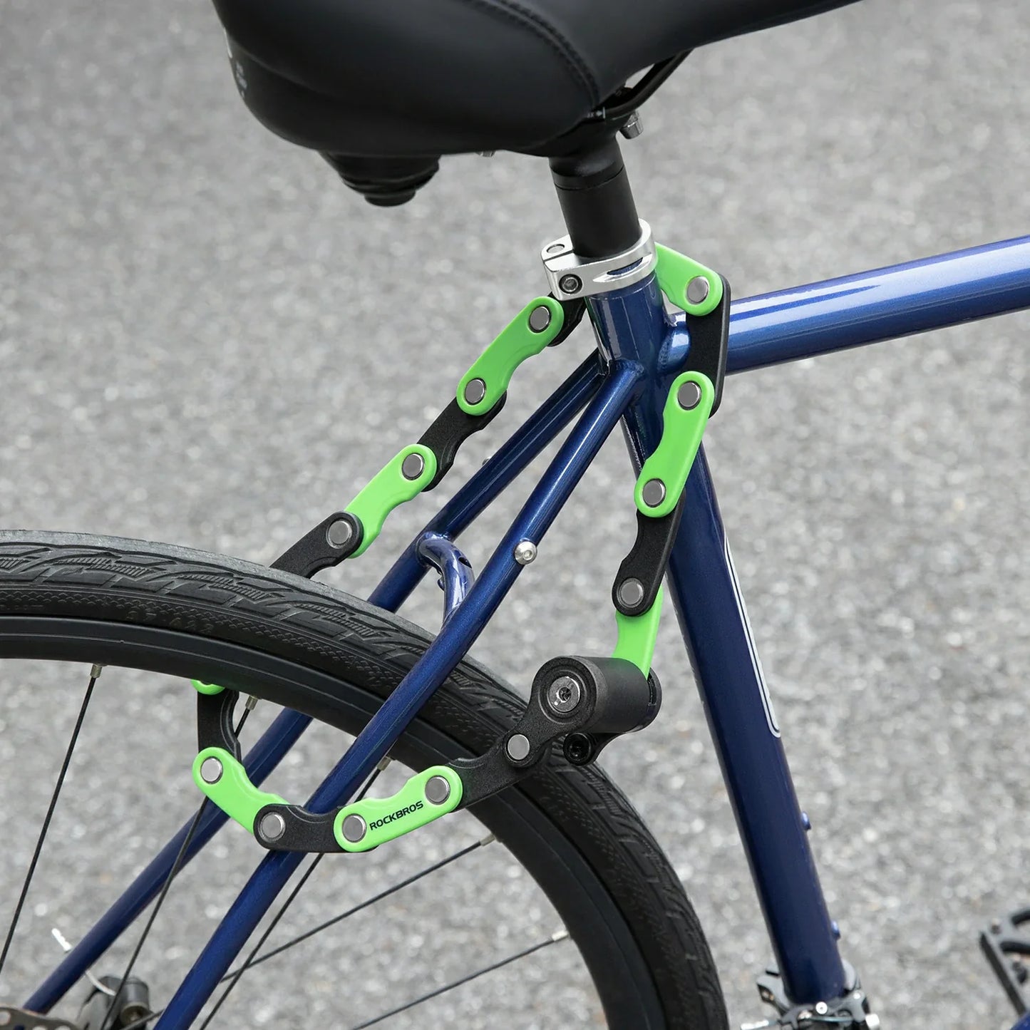 ROCKBROS Folding Bike Lock Anti-theft Alloy Lock with Mounting Bracket