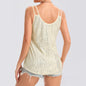 Sequin V-Neck Camisole – Rhinestone Strap Sparkly Top