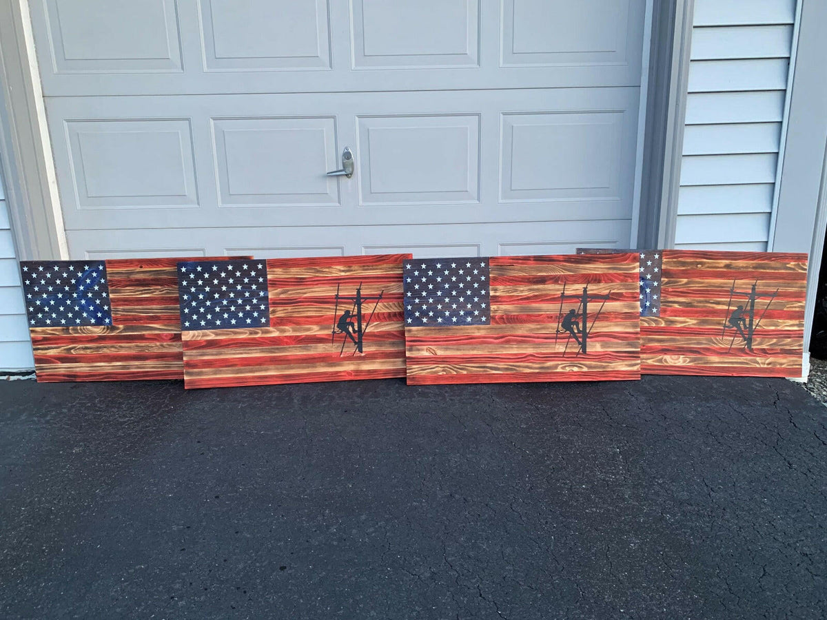 Wooden Sign Flag