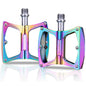 ROCKBROS Colorful MTB Bike Pedals Durable Aluminum Anti-Skid 3 Bearings 9/16" Platform
