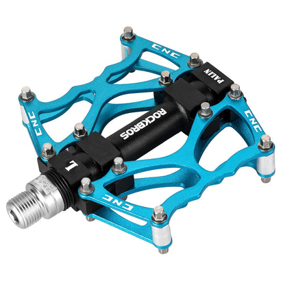ROCKBROS Lightweight Aluminum Alloy Bike Pedals with Wide Platform Grip