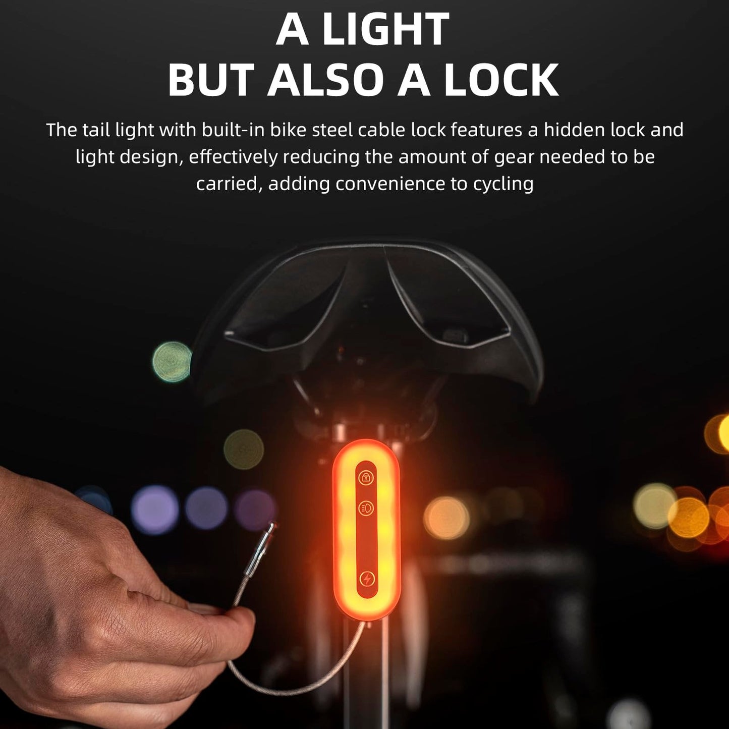 Bluetooth Lock Light Brake Sense Diurnal Light