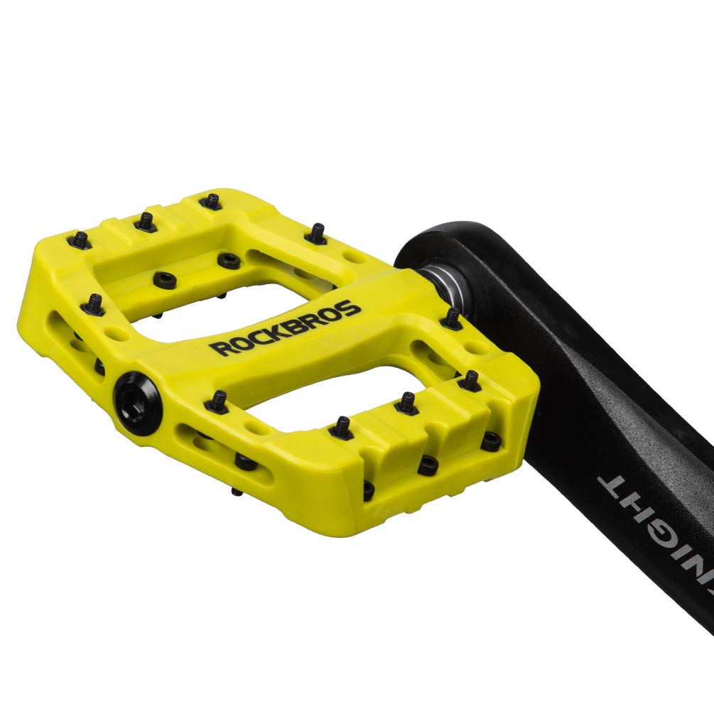 ROCKBROS Nylon Fiber Bicycle Platform Pedals for BMX MTB 9/16"