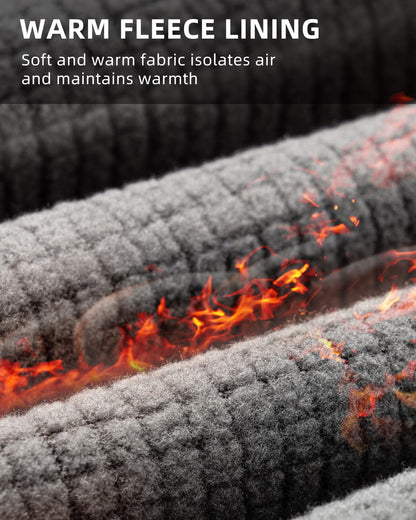 ROCKBROS Men’s Windproof Winter Cycling Pants warmth fleece-lined for  outdoor hiking