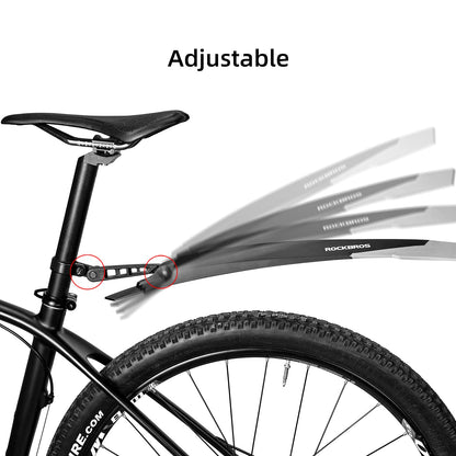 ROCKBROS Bike Adjustable MTB Mudguard Front/Rear Cycling Fender Bike Guards