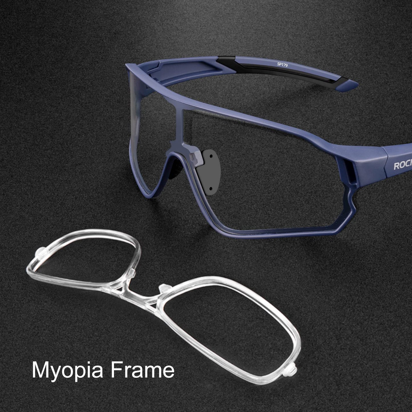 ROCKBROS Photochromic Sunglasses Thicken PC Lenses With UV400 Protection Coating