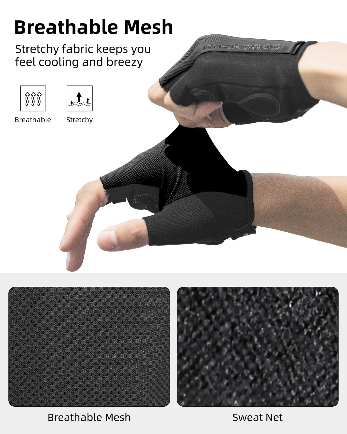Cycling Gloves for Men Women - Breathable Bike Gloves