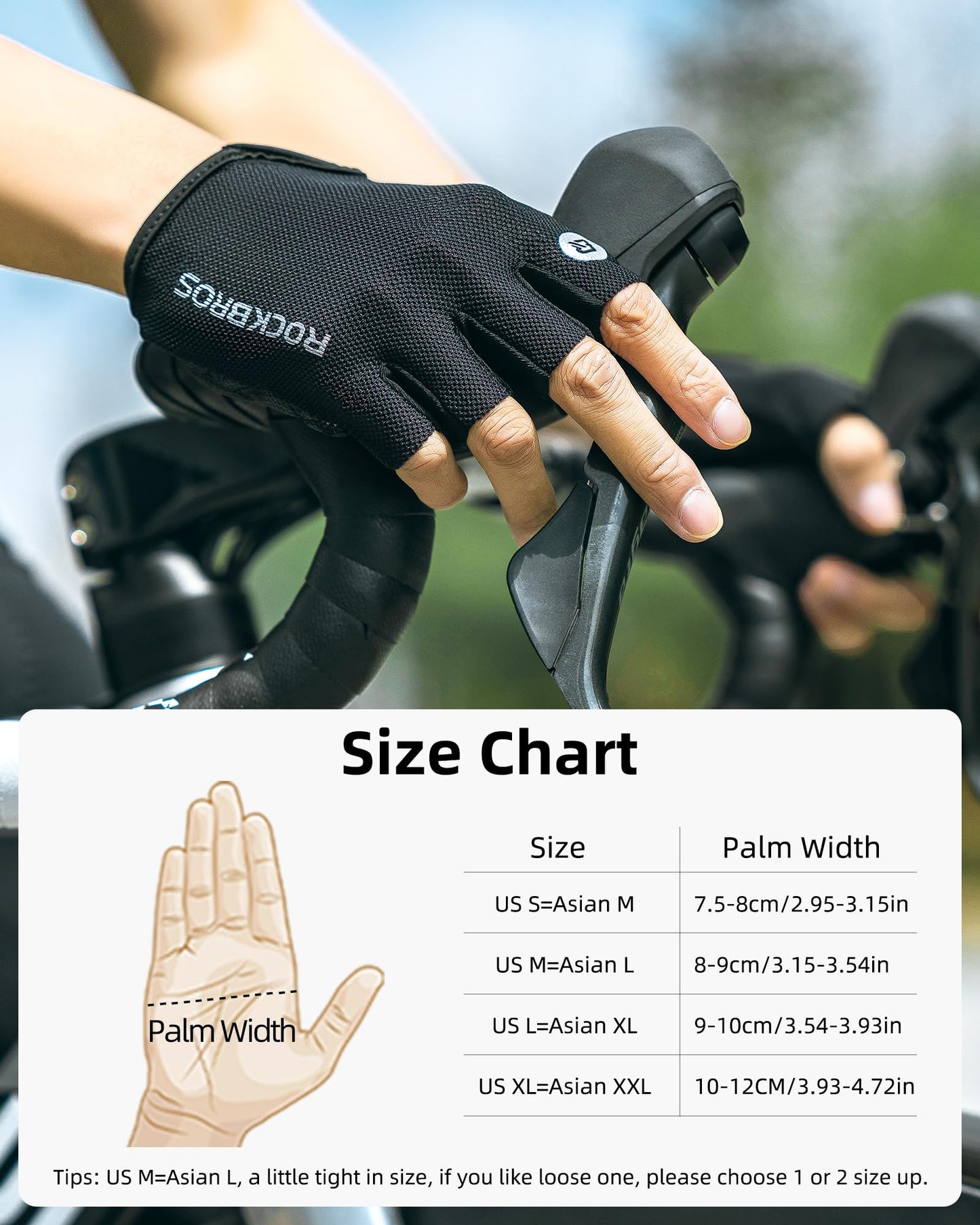 Cycling Gloves for Men Women - Breathable Bike Gloves