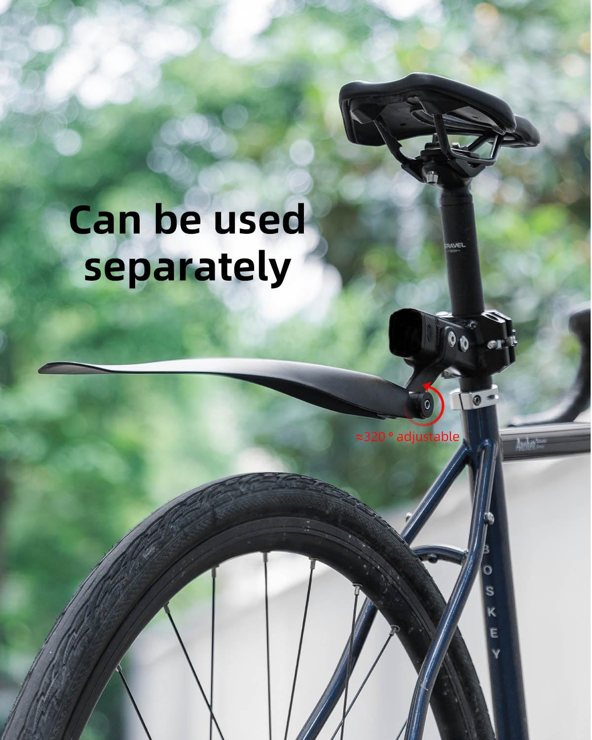 ROCKBROS Quick Release Rear Bike Cargo Rack, Adjustable for 26”-29” Mountain Bikes