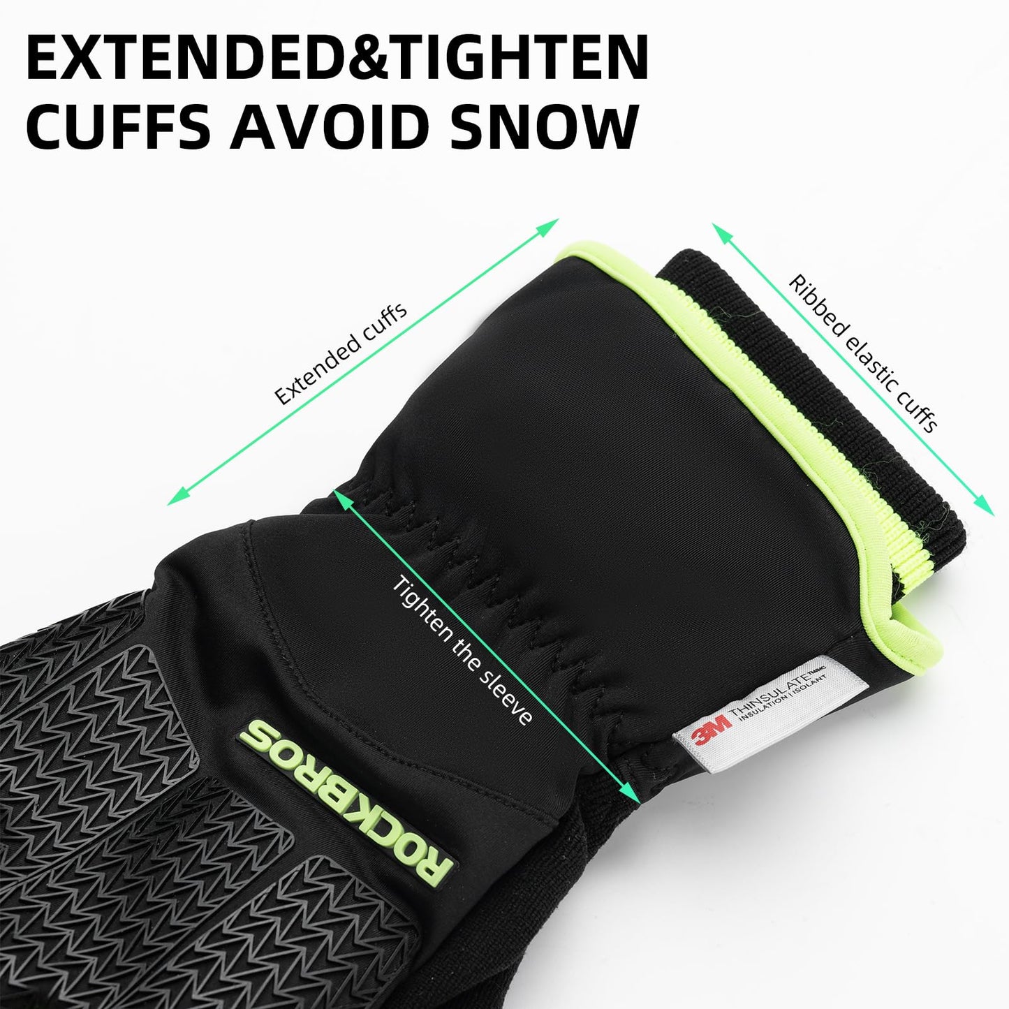 ROCKBROS Winter Cycling Gloves, Windproof Thermal Touchscreen Gloves for Men  Women