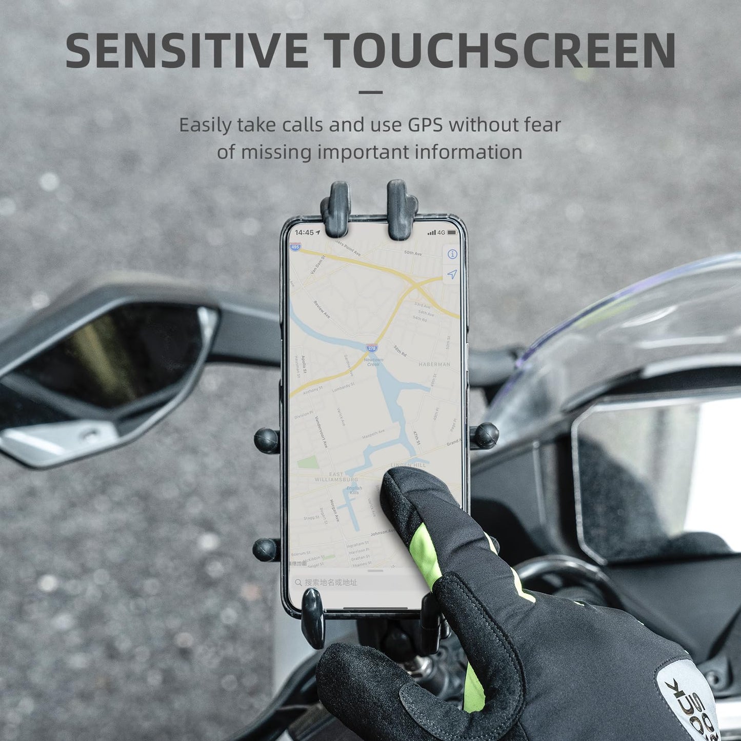 ROCKBROS Windproof Winter Cycling  Padded Thermal  Gloves for Men Women