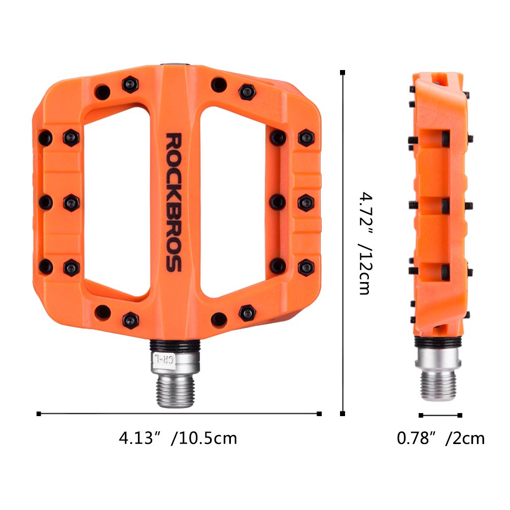ROCKBROS Nylon Fiber Bicycle Platform Pedals for BMX MTB 9/16"