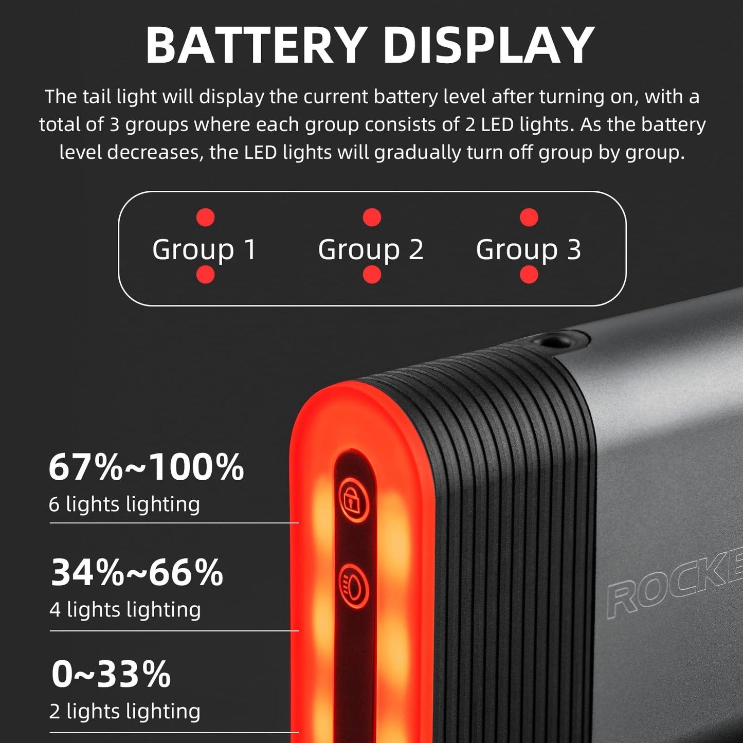 Bluetooth Lock Light Brake Sense Diurnal Light