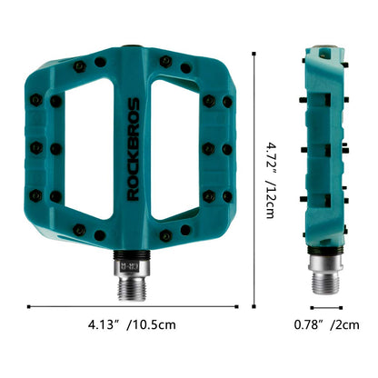 ROCKBROS Nylon Fiber Bicycle Platform Pedals for BMX MTB 9/16"