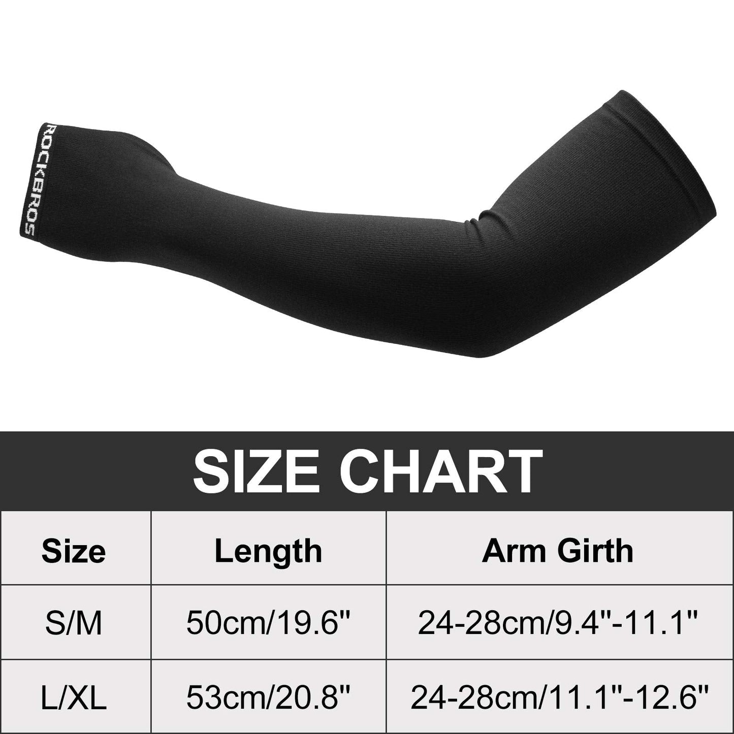 ROCKBROS Winter Knit Arm Warmers, Long Fingerless Sleeves for Women Men
