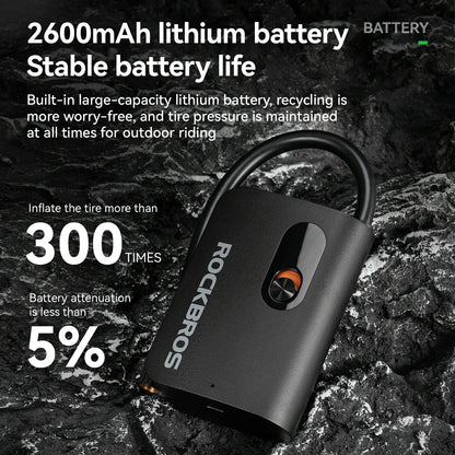 L1 Mini Electric Bike Tire Pump 70PSI
