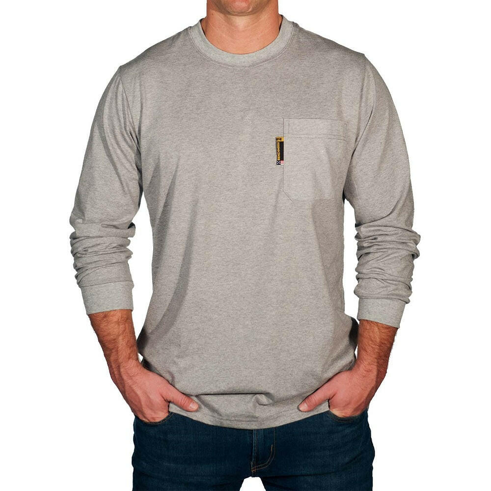 Mens Long Sleeve Flame Resistant T-Shirt