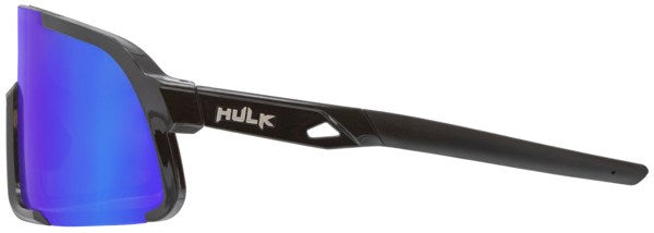 Hulk® HK4 Series Black Frame Safety Glasses Polarized Blue Diamond Mirror Lens MAX3® Scratch Resistant Coated