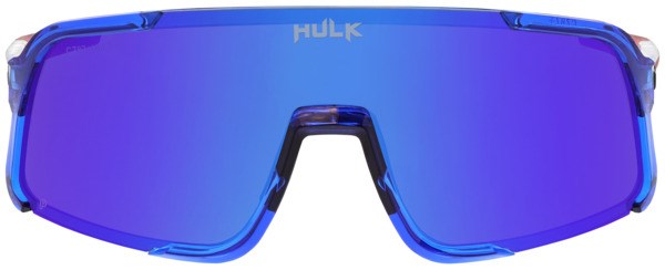 Hulk® HK4 Series Bomb Pop Frame Safety Glasses Polarized Blue Diamond Mirror Lens MAX3® Scratch Resistant Coated