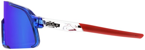 Hulk® HK4 Series Bomb Pop Frame Safety Glasses Polarized Blue Diamond Mirror Lens MAX3® Scratch Resistant Coated