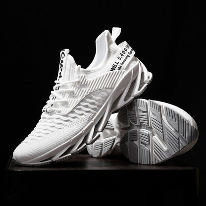 Men's autumn blade shoes large size flying mesh student sports casual running shoes