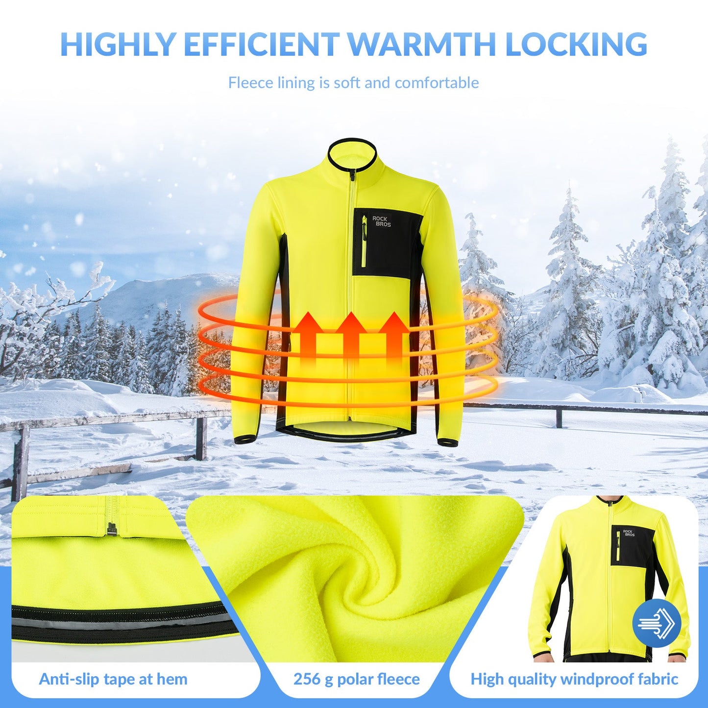 Men's Cycling Jacket & Pants Set Winter