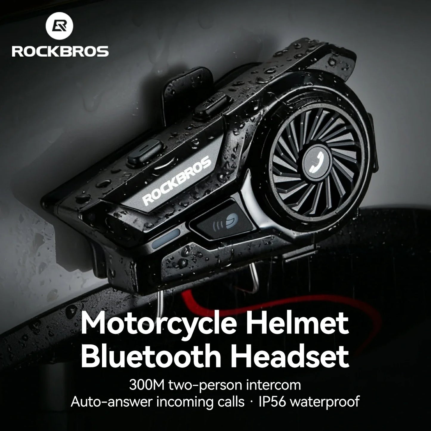 R1 Motorcycle Bluetooth Communication System Headset Helmet Speakers