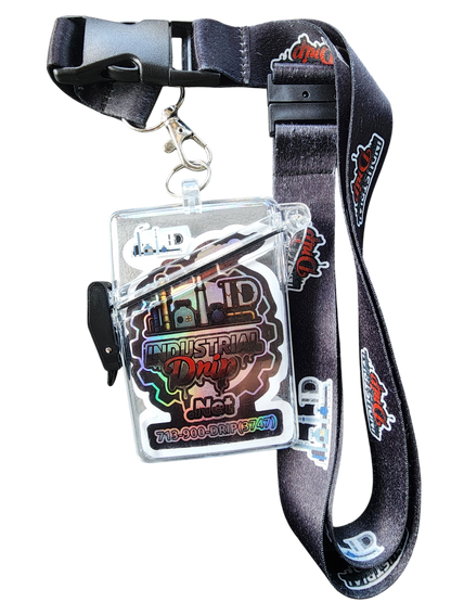 Industrial Drip Lanyard and Badge Holder