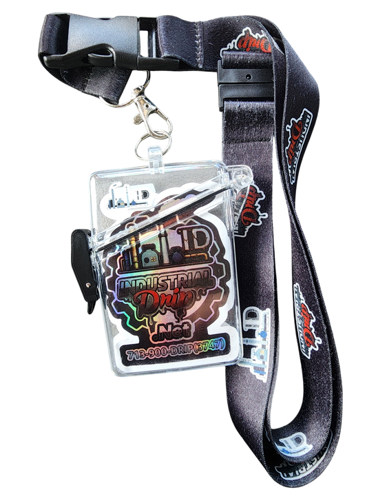 Industrial Drip Lanyard and Badge Holder