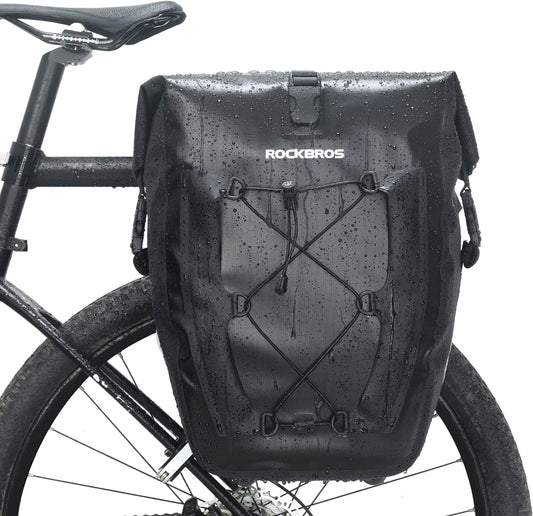 ROCKBROS 32L Waterproof Bike Pannier Durable Spacious Easy to Install