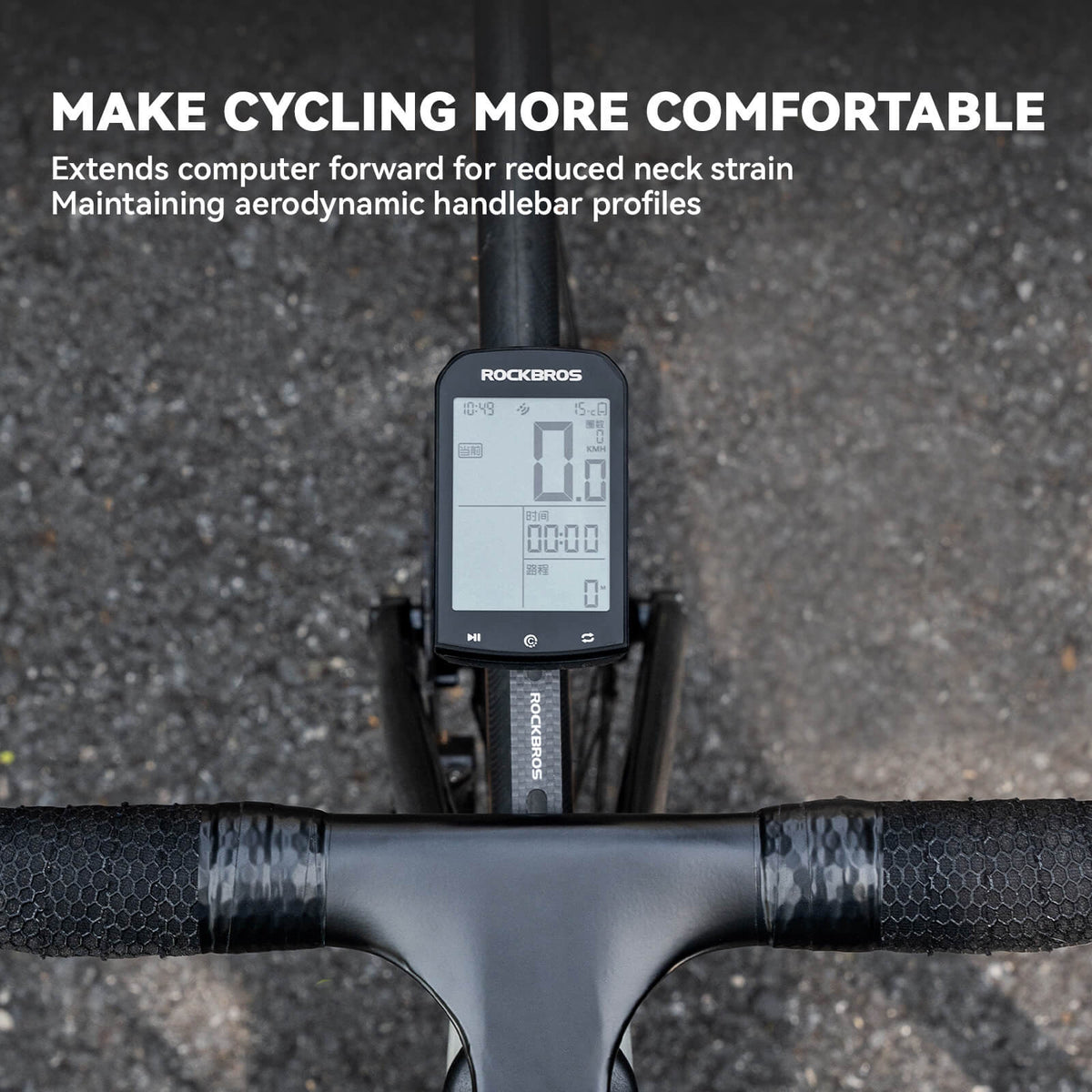 Bike Handlebar Mount For Computer & Light
