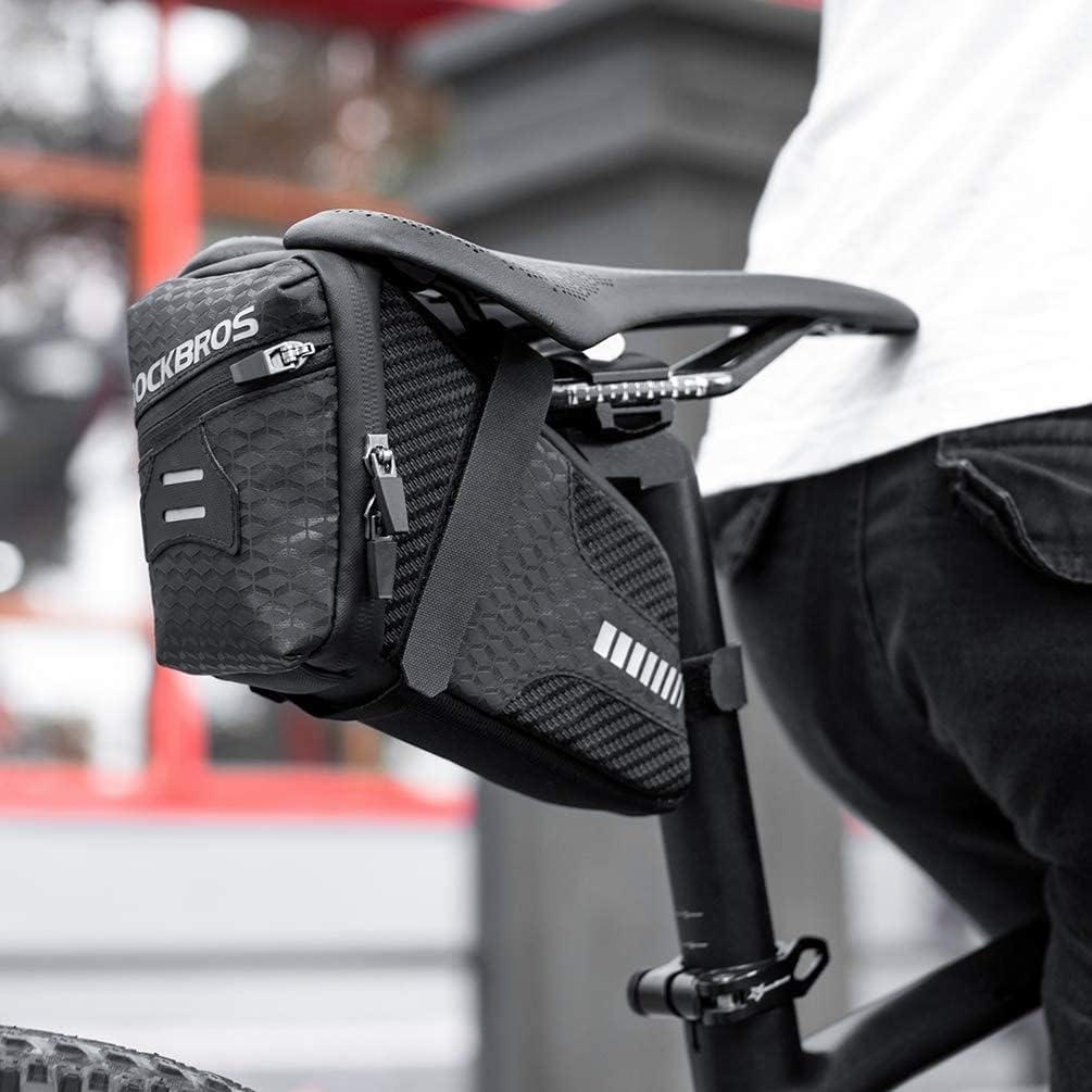 ROCKBROS Bike Saddle Bag  Under Seat 1.5L Cycling Accessories Storage Pouch