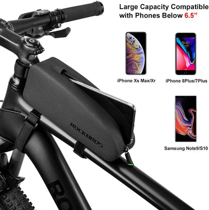 ROCKBROS Bike Top Tube Bag Bicycle Front Frame Bag Cycling Accessories