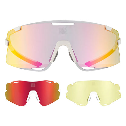 BOUNDLESS Three Lens Photochromic Cycling Sports Sunglasses
