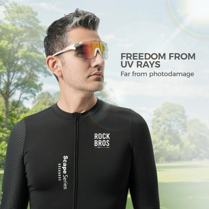 BOUNDLESS Three Lens Photochromic Cycling Sports Sunglasses