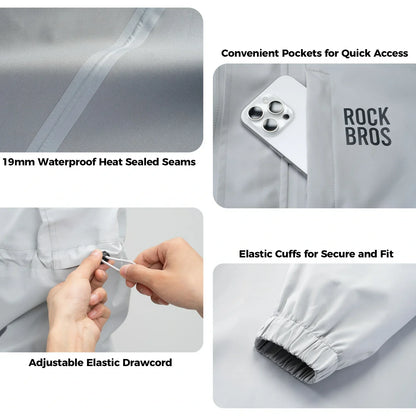 Long Raincoat Waterproof Poncho Jackets