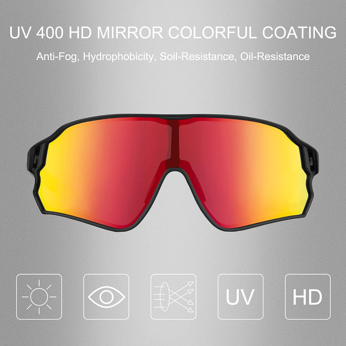 ROCKBROS Polarized Sunglasses UV Protection for Women Men Cycling