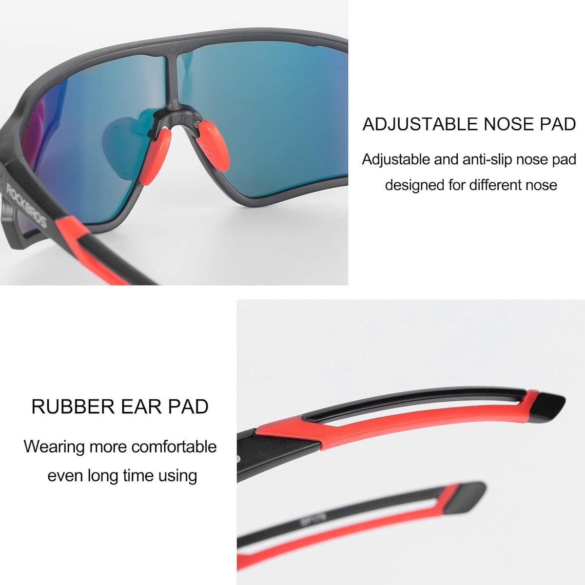 ROCKBROS Polarized Sunglasses UV Protection for Women Men Cycling